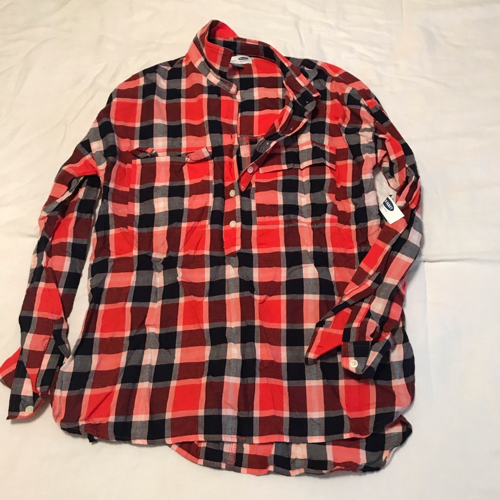 Old Navy boyfriend fit flannel shirt